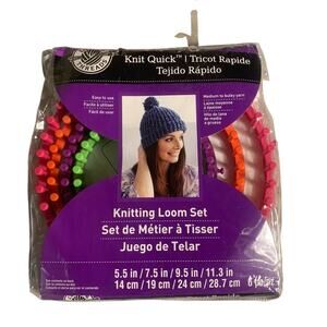 Loops & Threads Chunky Loom Set 3 Piece Knitting Loom, Easy-To-Use